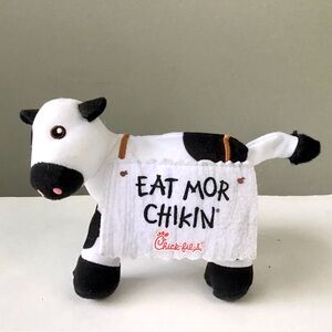 Chick-fil-A Cow EAT MOR CHIKIN 2020 Plush Stuffed Animal Toy Collectible 4” High